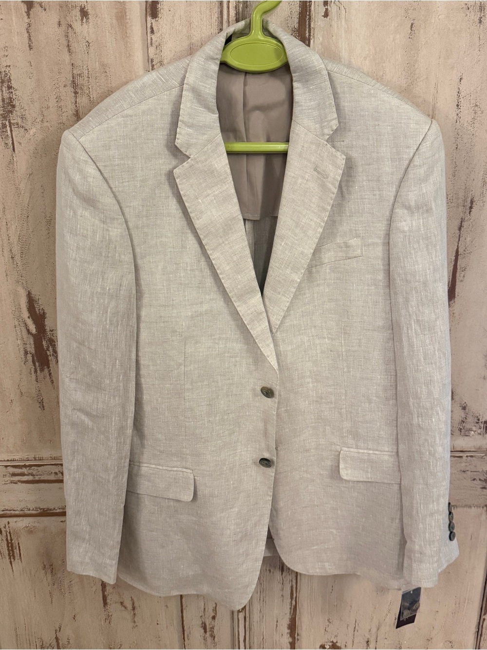 Tasso Elba Island linen sports jacket. NWT. Natural color. Large